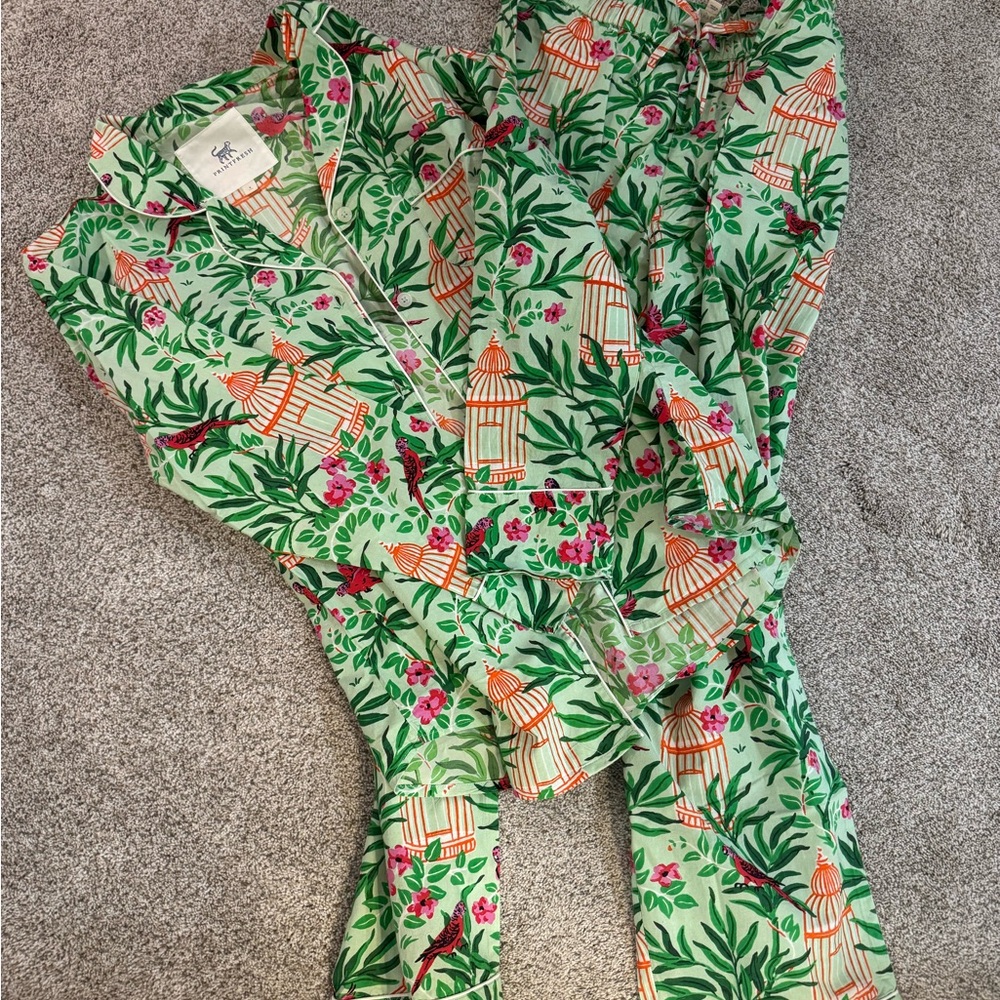 Printfresh Small NWOT Birds of a Feather pajama set S